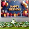Geburtstagsparty Hintergrund Luftballons Und Geschenke Happy Birthday Banner Feier Veranstaltung Fotografie Hintergrund Requisiten