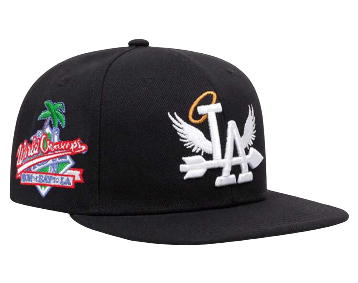 

Cap Baseball Cap Hat Baseball Cap Flat Visor Street Unisex LA Los Angeles [sproutsy] Men s (Black) чёрный