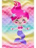 Colorful Gradient Mermaid One-Piece Swimsuit for Girls