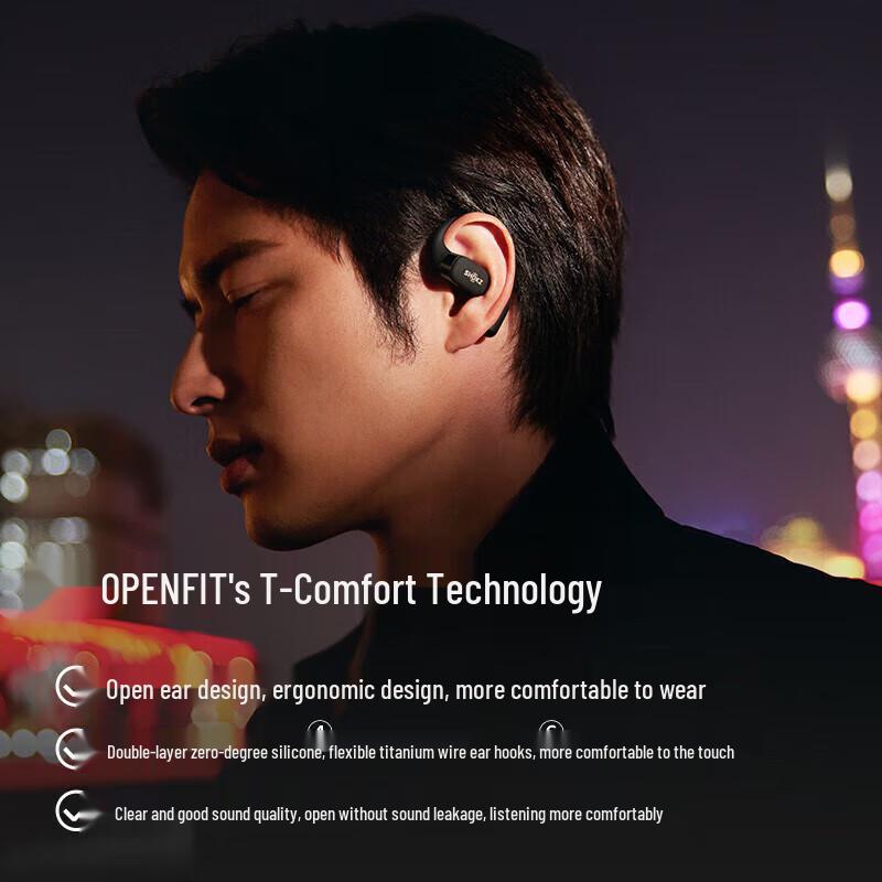 Shokz OpenFit Open-Ear Bluetooth Sports Earbuds