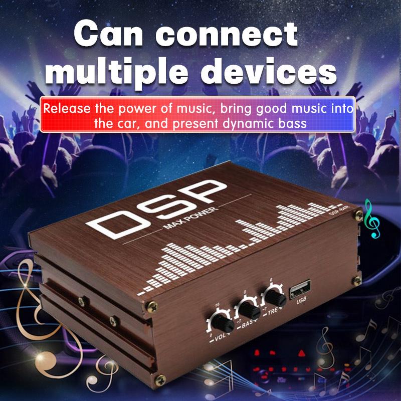 Android-Navigation 4*50W Autoradio DSP-Verstärker Verlustfreie modifizierte Lautsprecher Android Universal Wired Car Sound Upgrade Audiosignalprozessor