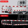 10Pcs Car Truck Reflective Stickers Plastic Safety Tape Bumper Warning Strip Night Light Waterproof Trailer Reflector Sticker