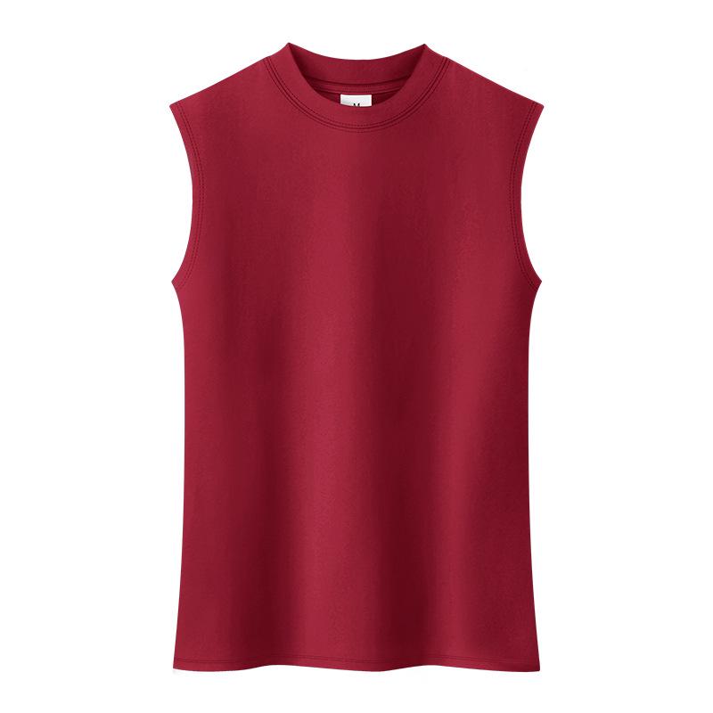 Damen Ärmelloses Baumwoll-Camisole mit hohem Kragen - Slim Fit Sommer 2022 Trend