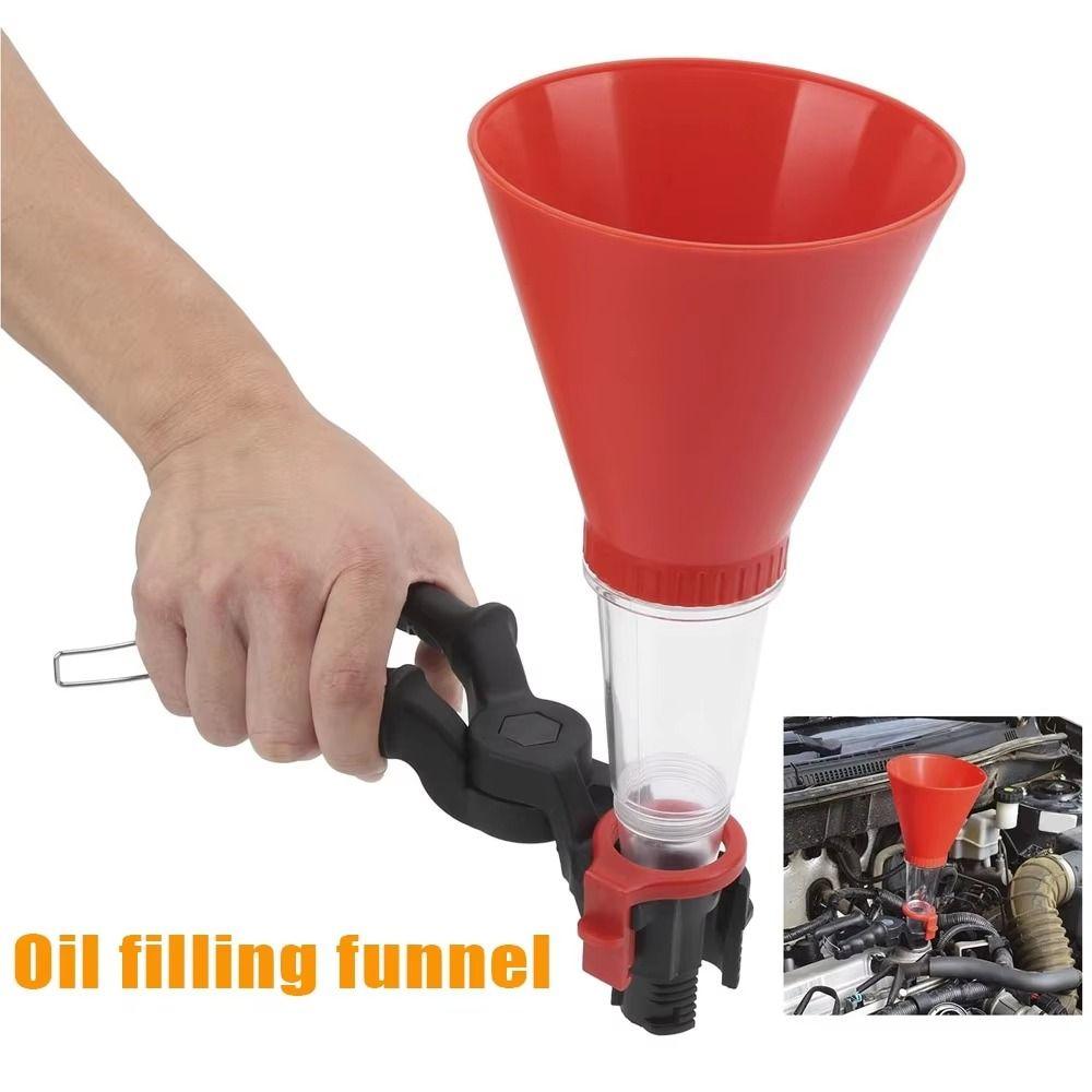 Leak-Proof Car Refueling Funnel Threaded Type Oil Filling Kit  DIY Essential