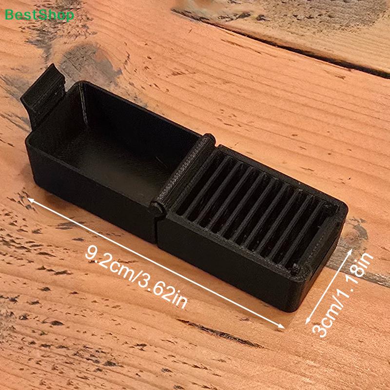 Guitar Pick Storage Box with Slot Organizer, Portable 3D Printed Pick Holder Case