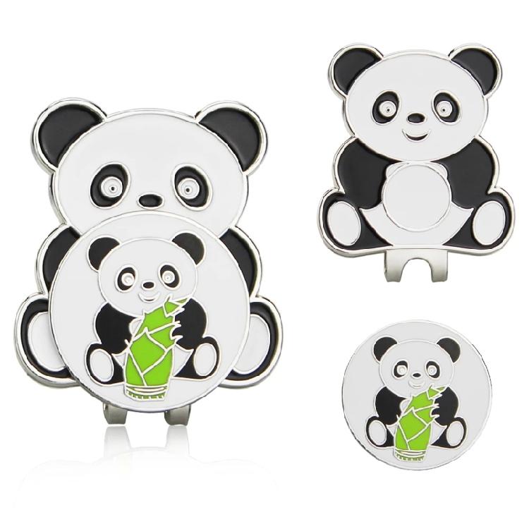 Lovely Panda Pattern Golf Hat Clips Golf Ball Marker Holder Golf Cap Clips