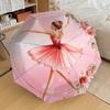 1pc BallerinaFloral Themed High-quality Umbrella,Automatic Opening and Closing Umbrella,Multi-functional Umbrella G0811048
