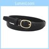 Ladies Style Vintage Jeans Belt Pu Material With Metal Pin Buckle For Use Daily