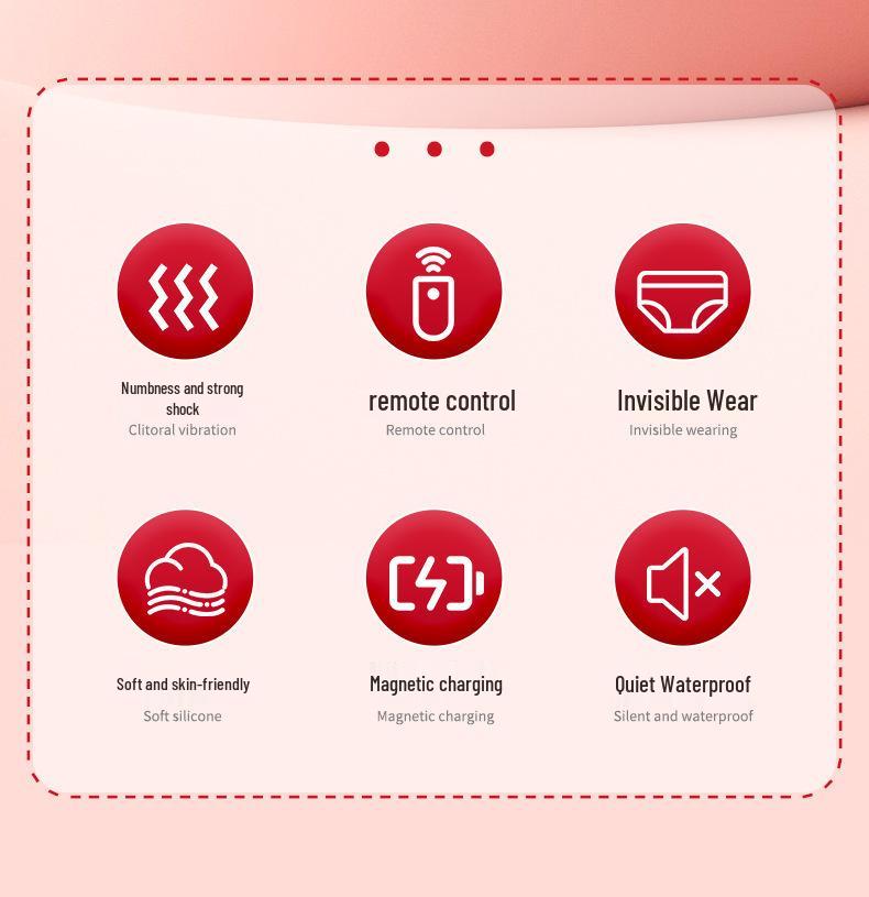 Wearable Rose Vibrator for Women - Strong Internal Vibration, Wireless Remote Control, Non-Enlarging Design.