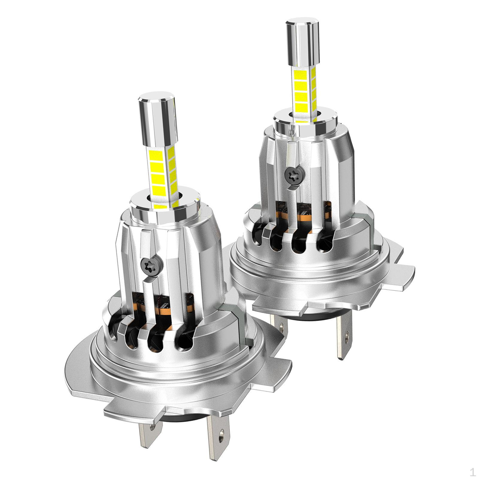 

2 Pieces LED Headlight Bulbs Accessories Wear Resistant 3245LM Automotive