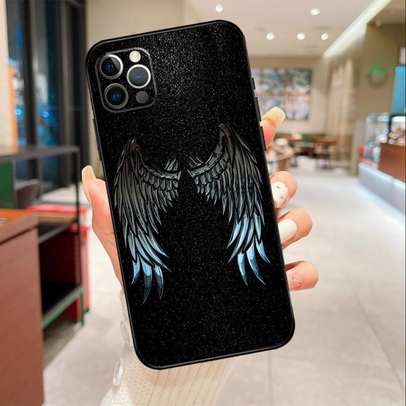 Wings Angel Devil Phone Case For iPhone 17 Air 16 14 13 11 15 Pro Max mini 15 16 Plus 16e Protective Cover