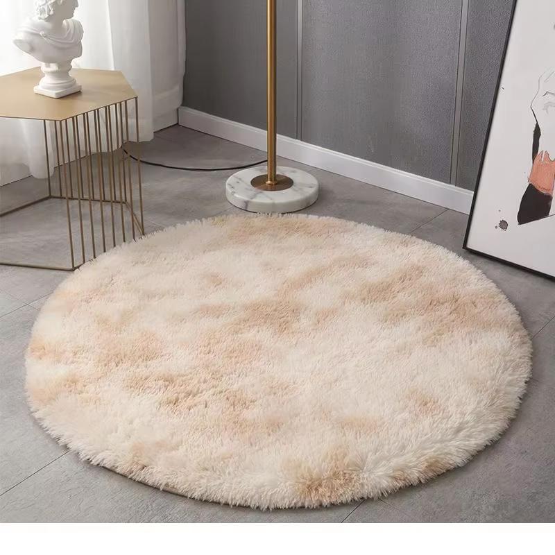 Super Soft Plush Round Rug Mat Fluffy White Carpets For Living Room Home Decor Bedroom Kid Room Decoration Salon Thick Pile Rug