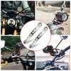 Biqing 2 PCS Work Light Mounting Stays Universal CNC Metal Bike Stays Universal Motorcycle Mirror Mount Stays White