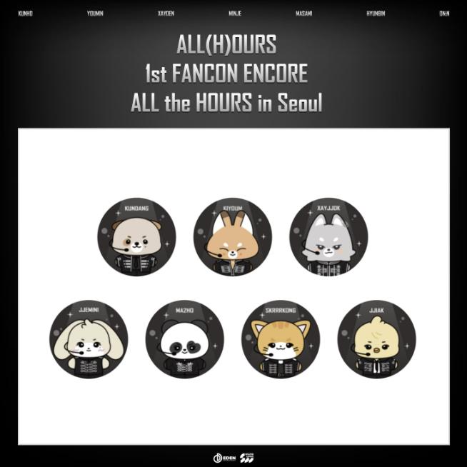 ВСЕ(ЧАС)НАШ 1-й ФАНКОН БИС ВСЕ ЧАСЫ в Сеуле Случайный значок Random 1ea