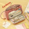 Kawaii Cute Multi-Layer Pencil Case Bag Large Capacity Pen Storage School Stationery Supplies Pencil Box for Students