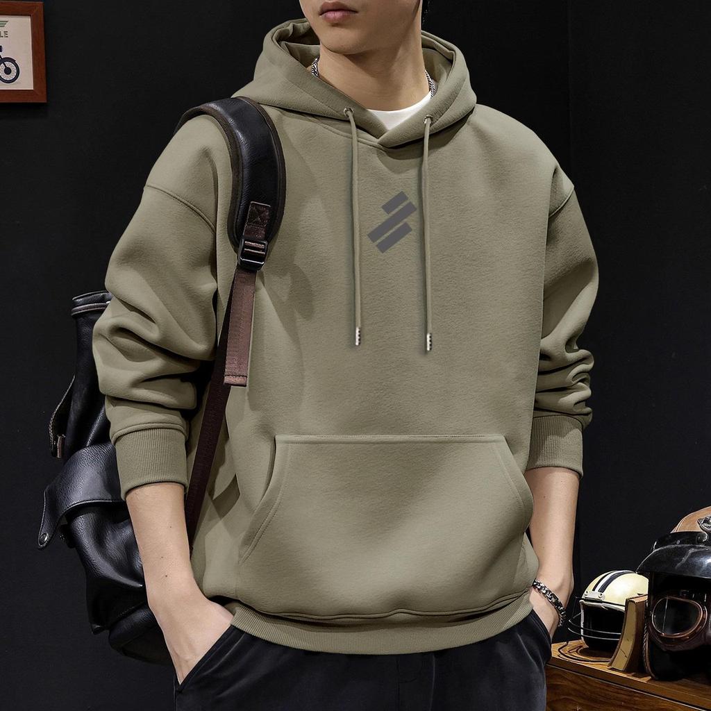Japanese Retro Loose Hooded Men's Heavyweight Hoodie Jacket