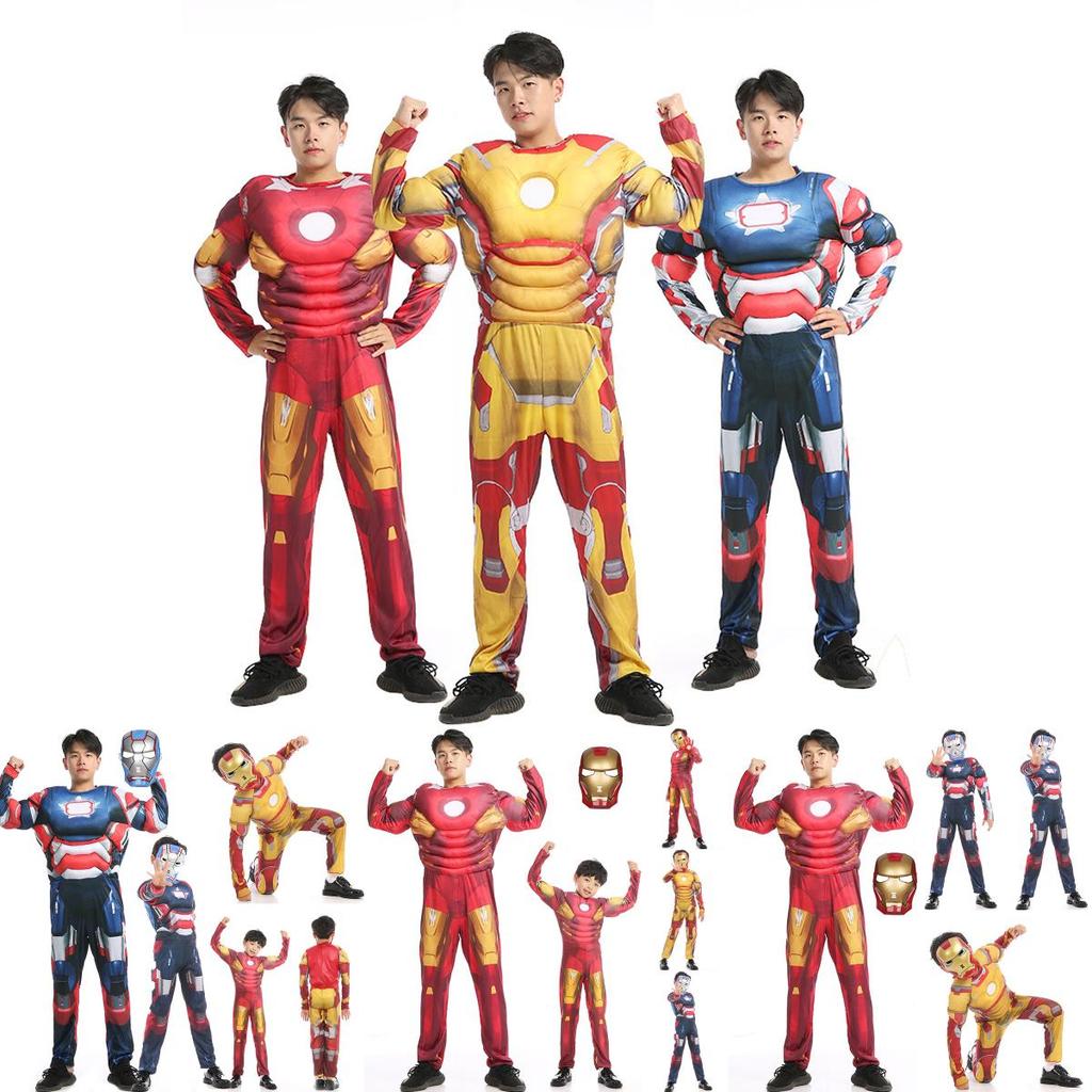 Avengers Iron Man Tony Stark Superhero Costume Cosplay Jumpsuit With Exquisite Workmanship And Breathable Material