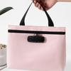 Combination Lock Bill Money Bag with Lock Zip Closure Security Document Bag  Home
