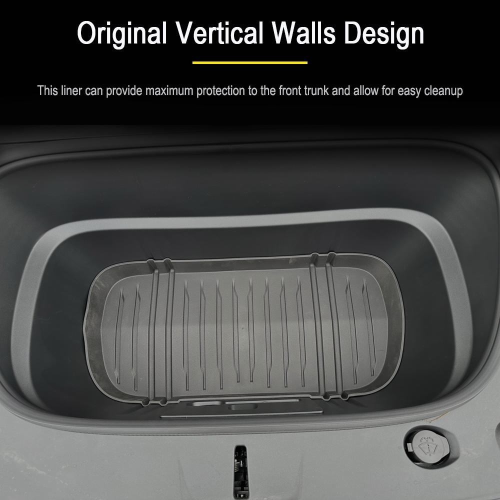 for 2025 2026 Tesla Model Y Juniper Front Trunk Mat Partition Board TPE Frunk Mads Protector Pad Organizer Storage Box Accessory