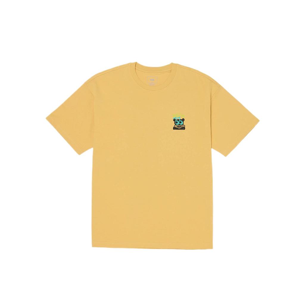 Vans Fashionable Simple Stylish Solid Color Short Sleeve T-Shirt Unisex tops Ochre VN000NMBOC2