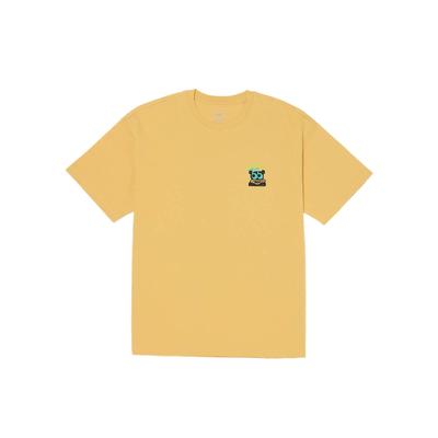 Vans Fashionable Simple Stylish Solid Color Short Sleeve T-Shirt Unisex Tops Ochre VN000NMBOC2
