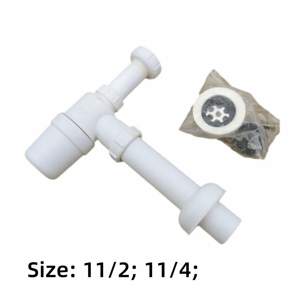 Standard Sinks Wall-Mounted Drainpipe White Flexible Sink Trap  Kitchen Installation