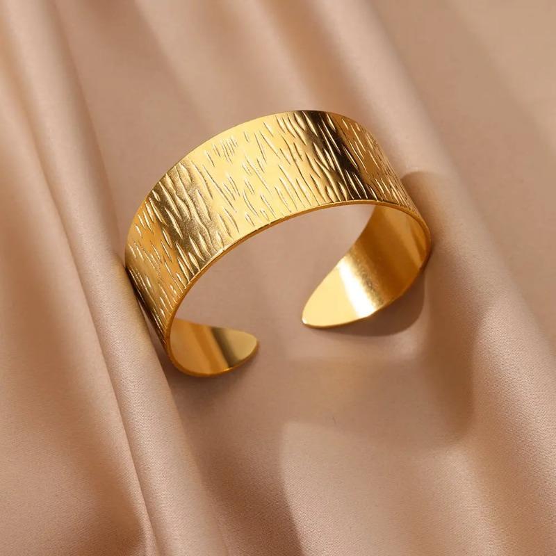 Personality exaggerated opening bracelet simple fashion high sense wide version jewelry creativity