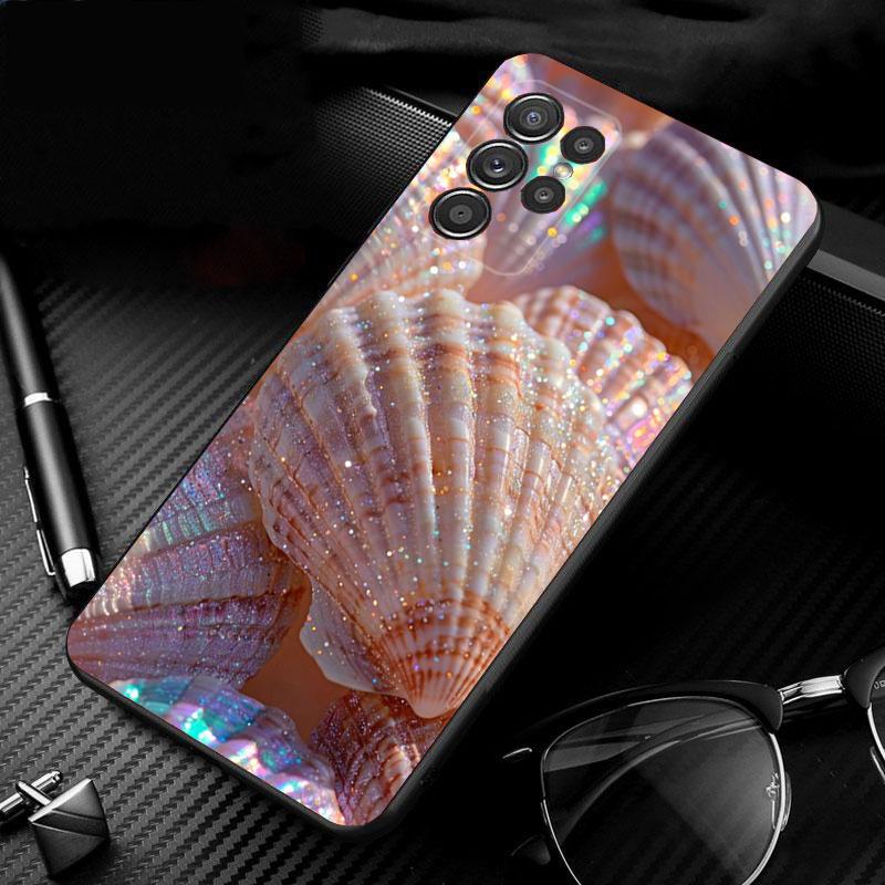 Чехол для телефона Samsung Galaxy S26 S25 S24 S23 S22 S21 Ultra S24 S23 S22 S21 S25 Plus S24 FE Ракушка жемчужная