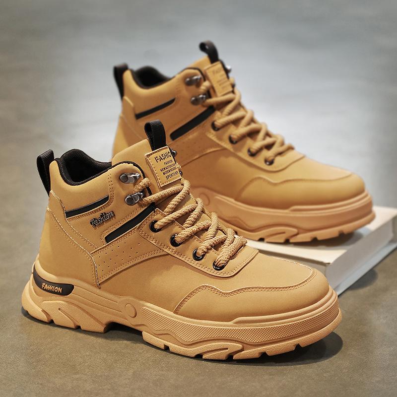Men's Martin boots 2025 new casual outdoor high-top wear-resistant men's Korean version thick-soled non-slip sports boots