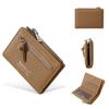 New Women's Woven Texture Short Wallet – Fashionable Zipper, Snap Button, Multiple Card Slots, Money Clip