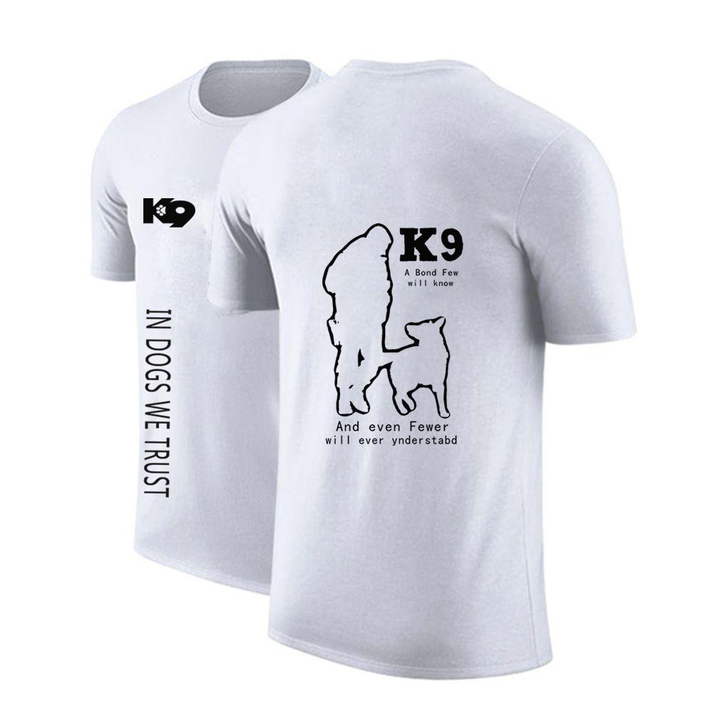 Fashion Men's K9 Team Logo 3D Printed T-shirt Summer Street Trend Fashion Short Sleeve Top Casual Loose Comfortable Round Neck Clothing