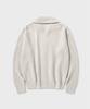 NONBLANK Loose Fit Zip-Up Collar Knit_Cream Beige
