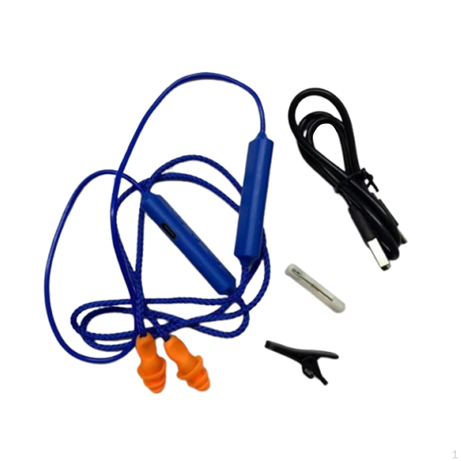 

Ear Plugs Headphones in Earphones Lightweight Practical Flexible Work Earbuds USB Type C синий