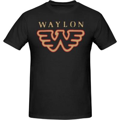 JOISOMI Herren T-Shirt Waylon Jennings Flying W Kurzarm T-Shirt für Herren Lockerer Schnitt Trainingsshirts