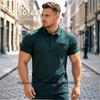 New Summer Men's Cotton Polo Shirts Loose Plus Size Pocket Breathable Absorb Sweat Casual Business Polo Shirt