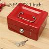 Practical Mini Petty Cash Money Box Stainless Steel Security Lock Lockable Safe Small Fit for House Decoration 3 Size