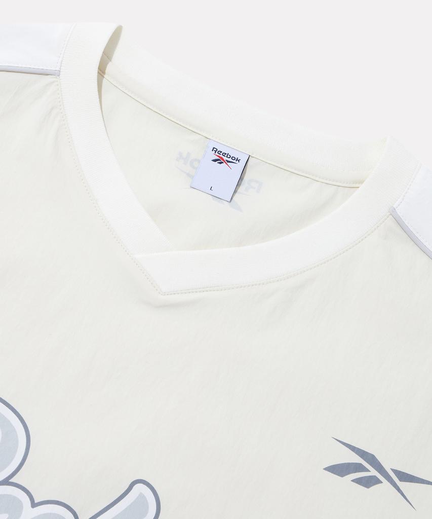 Reebok Authentic Logo Short Sleeve Piste - Cream