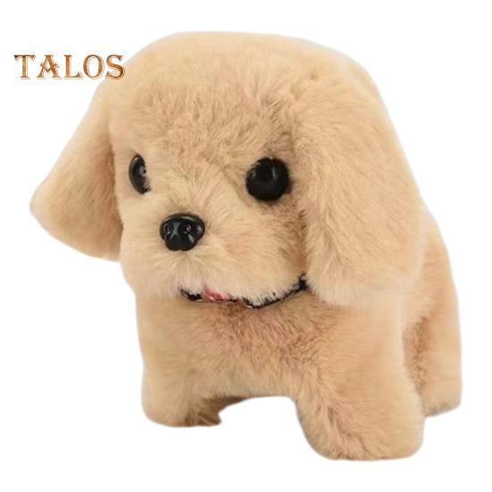 

Электрическая плюшевая игрушка для собак Baby Tummy Time Интерактивная лай, виляние хвостом, ходьба, игрушка для щенка Раннее образование, ползающая игрушка для животных Малыши Мальчики Девочки A