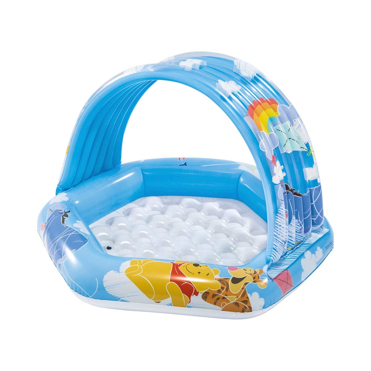 

INTEX Winnie the Pooh Baby Pool with Shade, 109 x 102 x 71 cm, 58415 [Official Japanese Product]