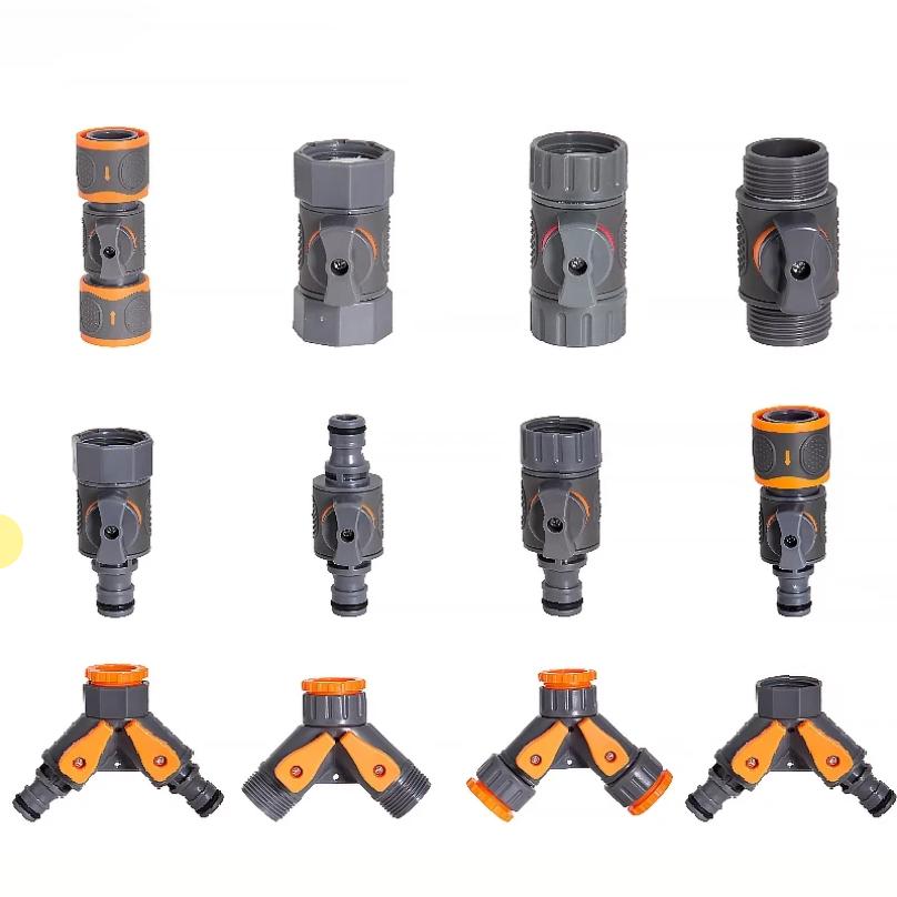 1-Pcs 1/2" 3/4" 1" Garden Hose Quick Connect Adapters -EU BPS Threaded Fittings for Faucets, Spray Guns & Watering Systems