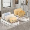 Stainless Steel W-Shaped Taco Holder 2/3 Grids Soap Rack W Shaped Soap Holder  for Kitchen