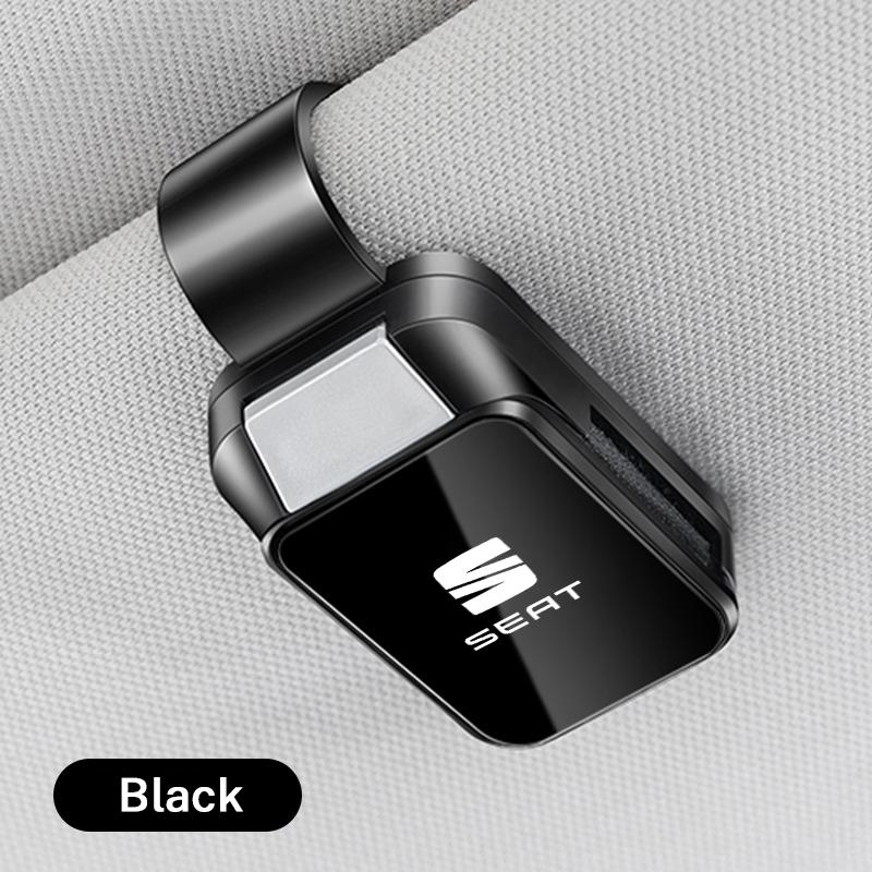 Alloy Car Sun Visor Glasses Holder Sunglasses Case Eyeglasses Clip For Seat FR Leon Mk2 Mk3 Ibiza Altea Car Interior Accessories