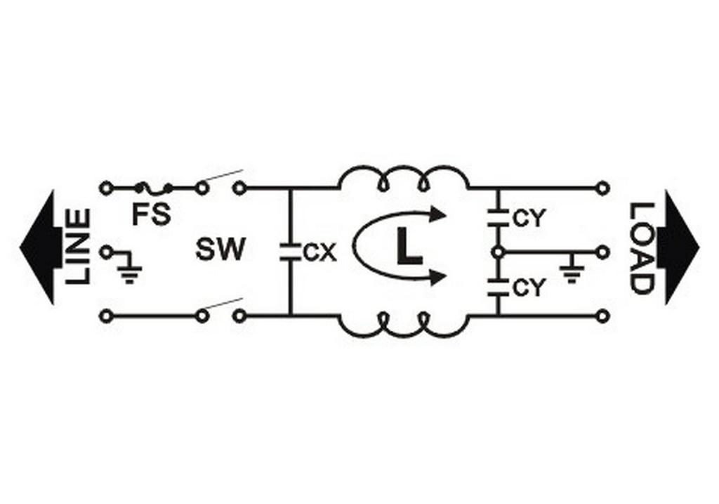 10A Socket Type AC Power Purifier Filter Inductor with Switch