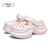Women's 2025 Summer Thick Sole Hollow Slippers - Height Increasing, Non-Slip, Casual, Versatile, Internet Favorite