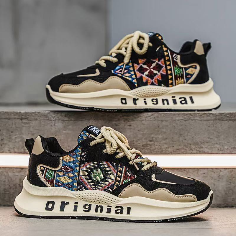 Men's Shoes Spring Outdoor High Value Wear-resistant Lightweight Explosive Sports Board Shoes Youth Four Seasons Versatile Forrest Gump Tide Shoes