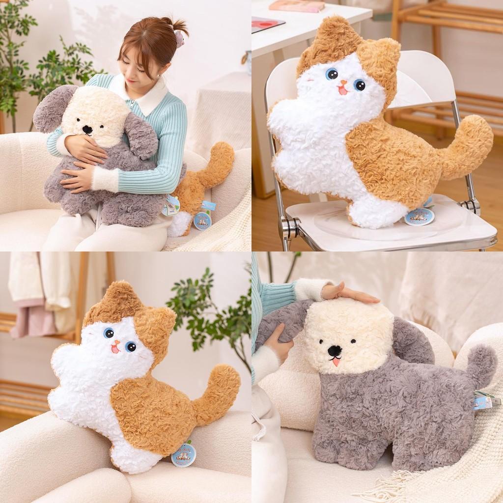 Dog Plush Cat Toy Cartoon Stuffed Animal Doll Cute Kids Birthday Gift Decoration