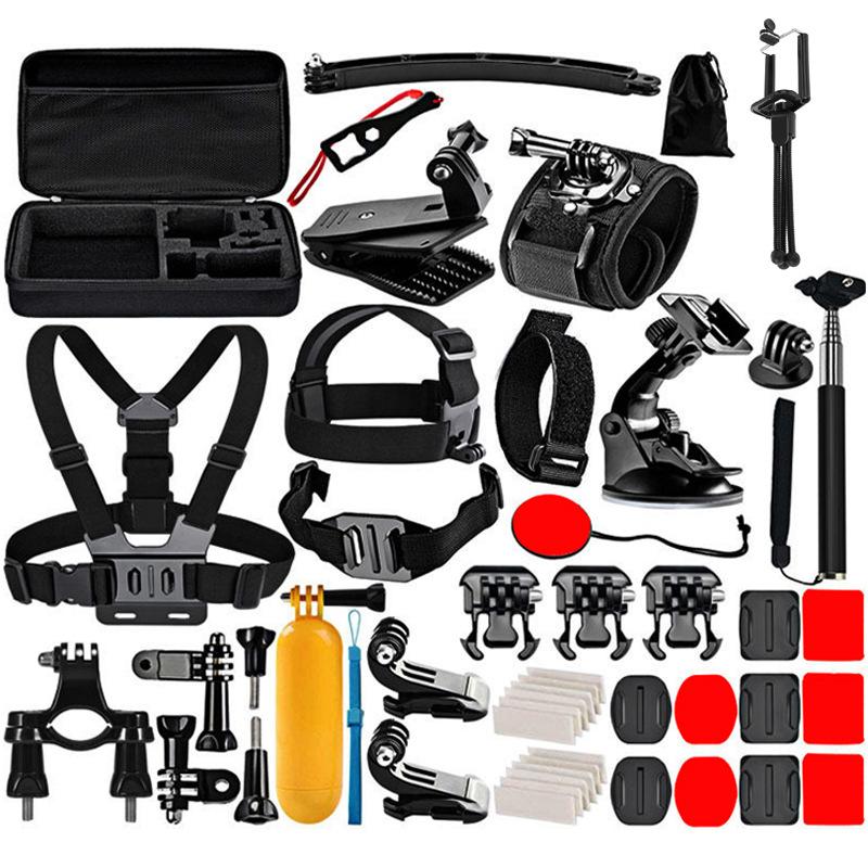 50-in-1 Comprehensive Package for GoPro HERO9, Yi and Other Action Cameras. Large Case