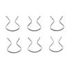 Horseshoe Clips Plastic Right Sliver Zinc Plated 2288