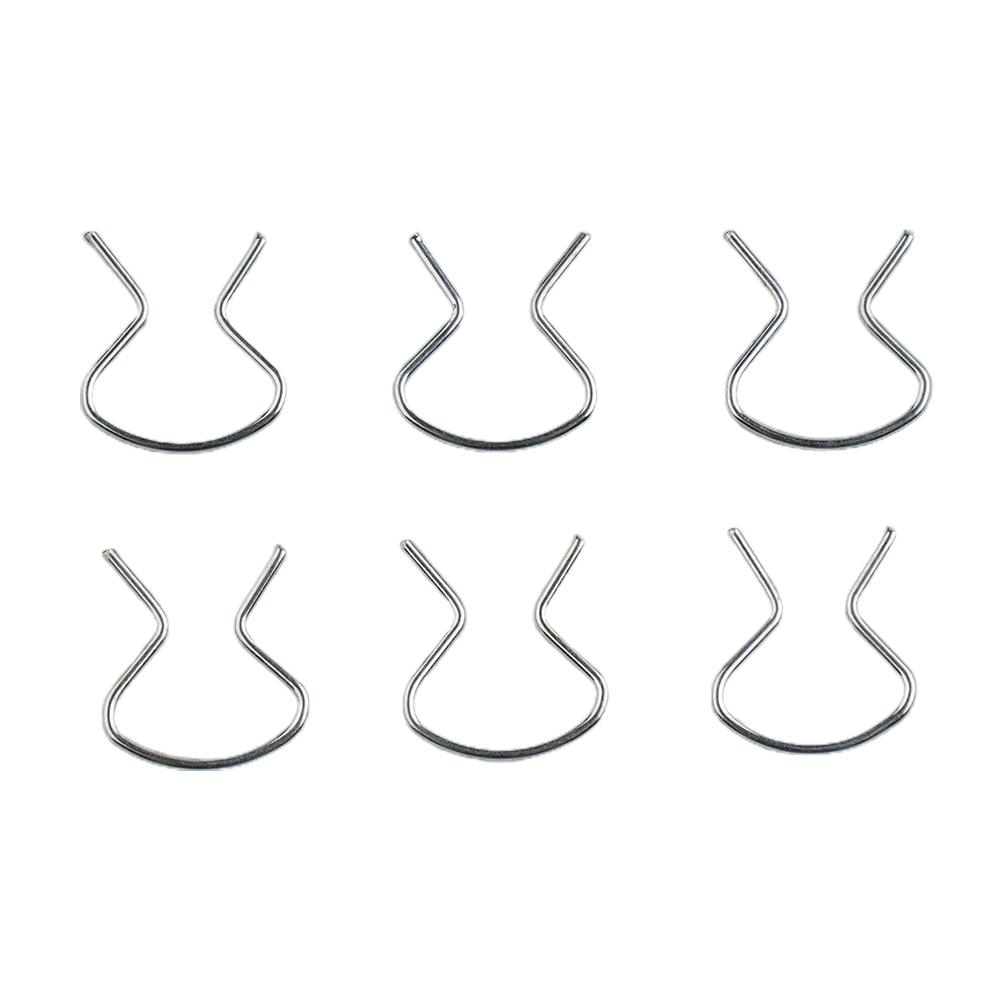Horseshoe Clips Plastic Right Sliver Zinc Plated 2288