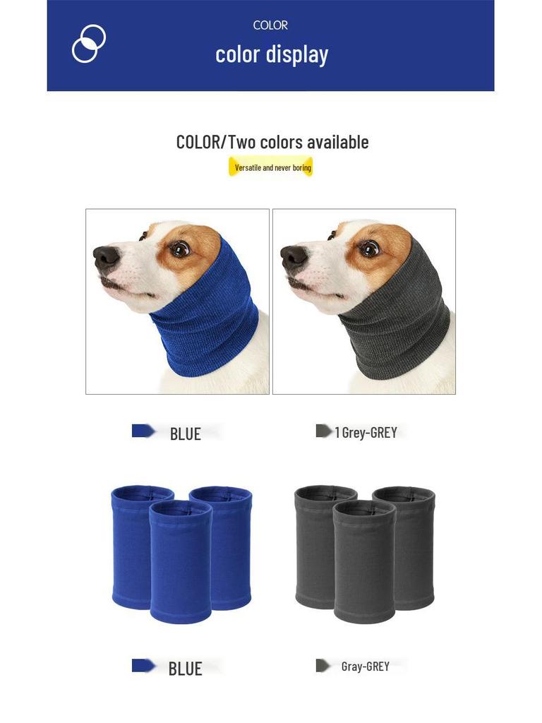 Pet Dog Calming Hood Scarf - Anti-Startle, Warm, Cold-Resistant, Anxiety Relief